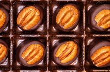 Overhead close-up view of Rebecca Ruth Original Bourbon Balls